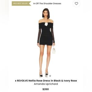 REVOLVE Nellia Rose Dress in Black & Ivory Rose
Amanda Uprichard